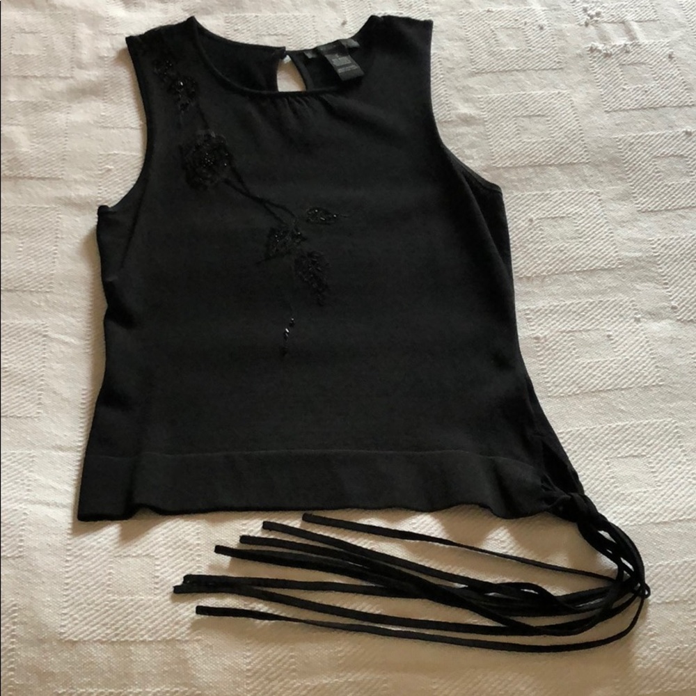 Black knitted top